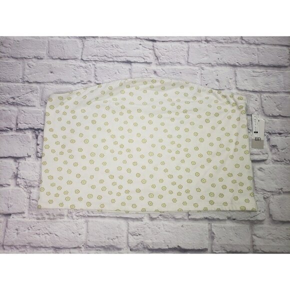 Nordstrom's BP Women's Plus Size 4XL Crop Top White With Green Floral Print - Picture 1 of 5